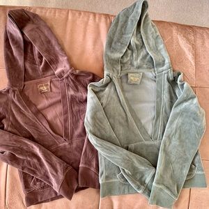 Old Navy Velour Hoodies (2)